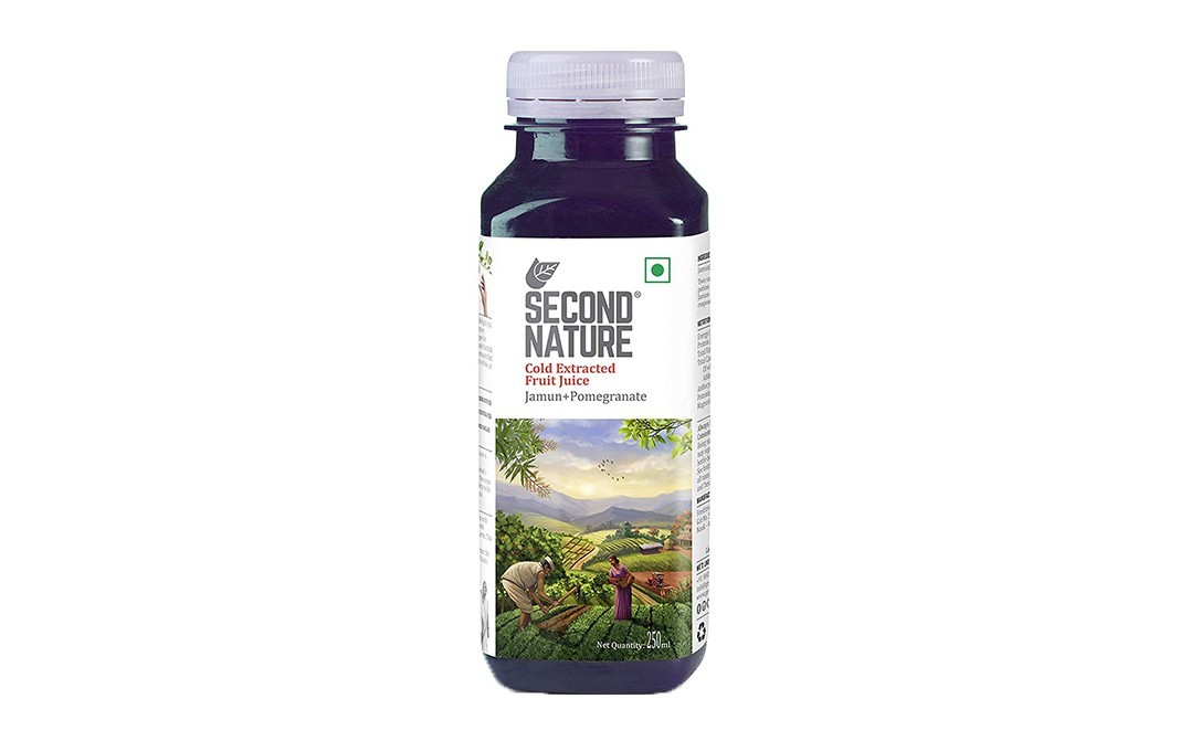 Second Nature Cold Extracted Fruit Juice Jamun+Pomegranate   Plastic Bottle  250 millilitre